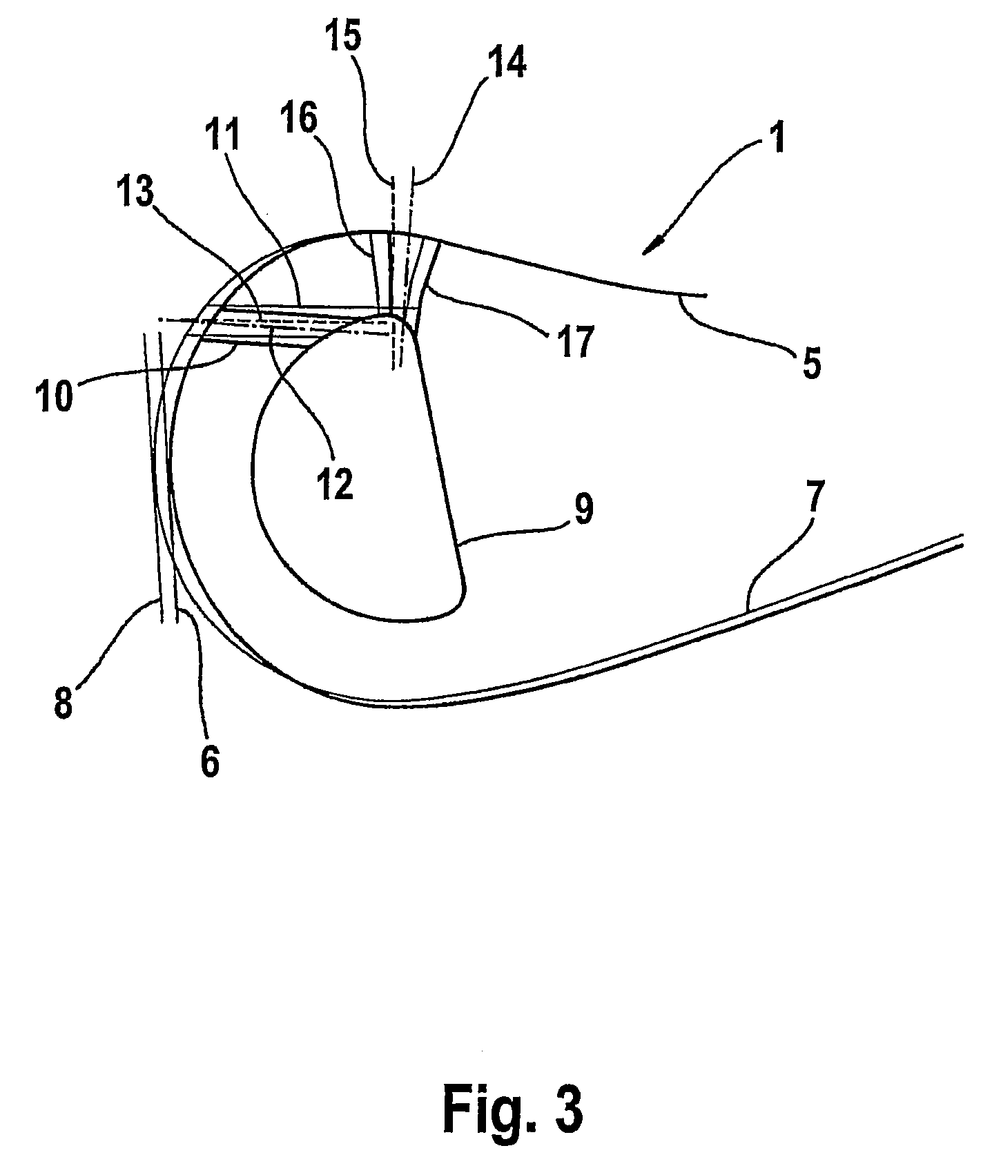 Process for producing holes