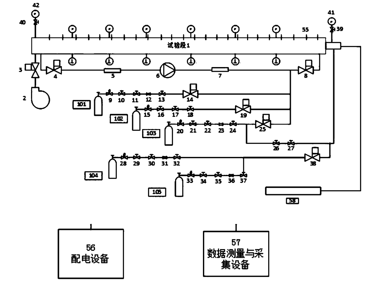 Experimental system and method for flammable gas explosion in a small-sized pipeline