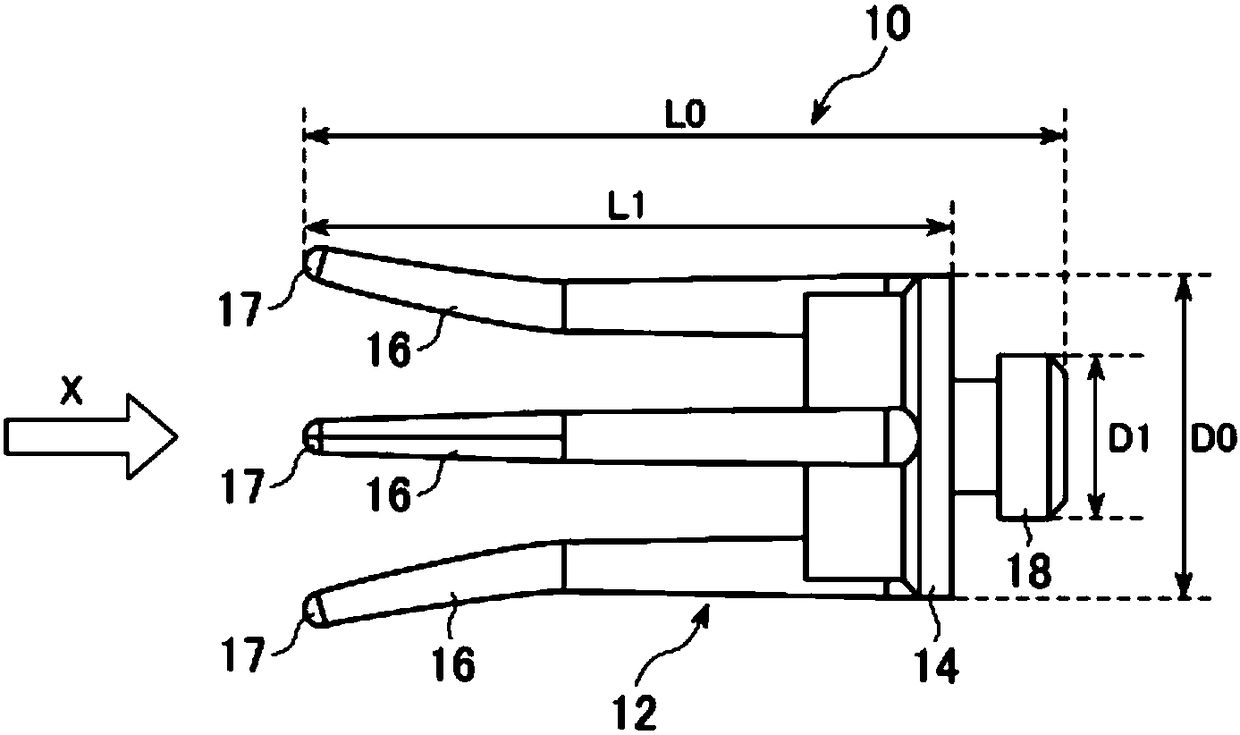 Electrode for brain wave measurement