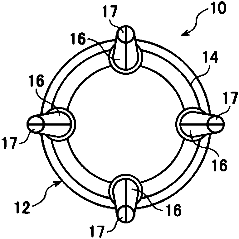 Electrode for brain wave measurement