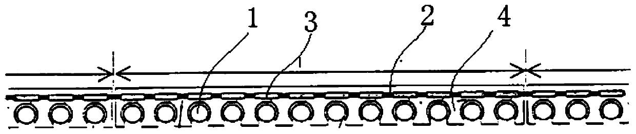 Long stator structure for magnetically levitated train and method for improving current-carrying capacity of long stator cable