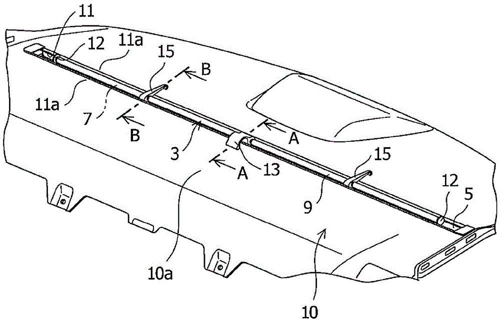 Construction of the sun visor