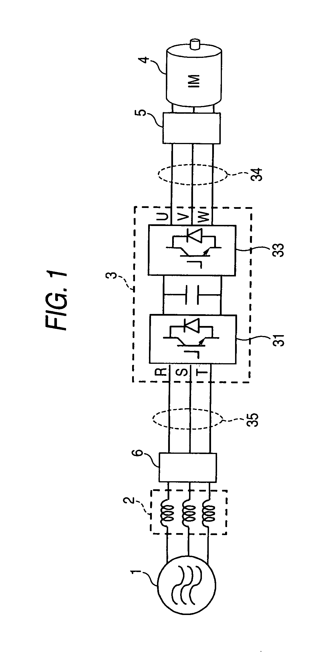 System using power converter, microsurge suppressor and microsurge suppression method