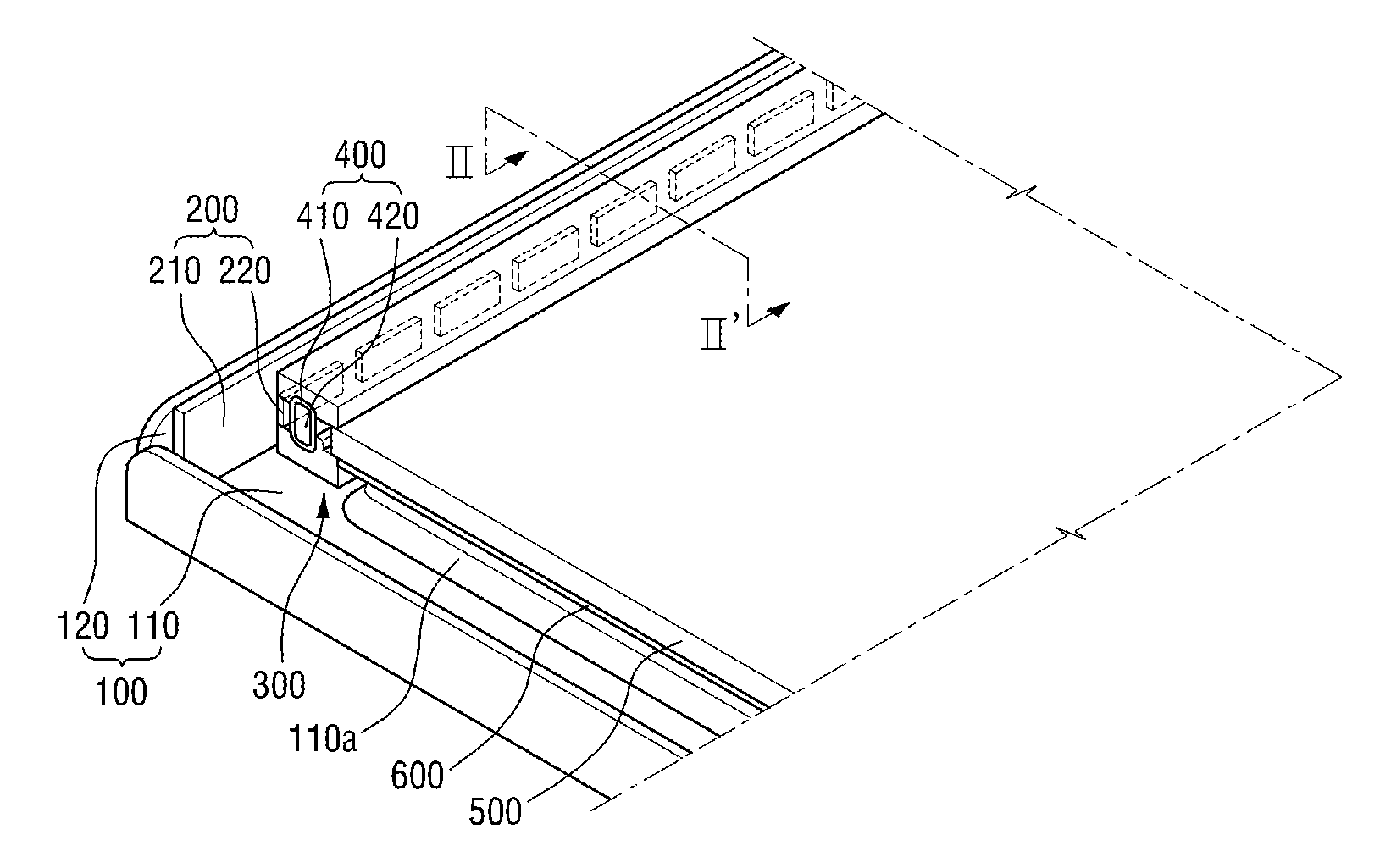 Container of quantum dot bar and backlight unit comprising the same