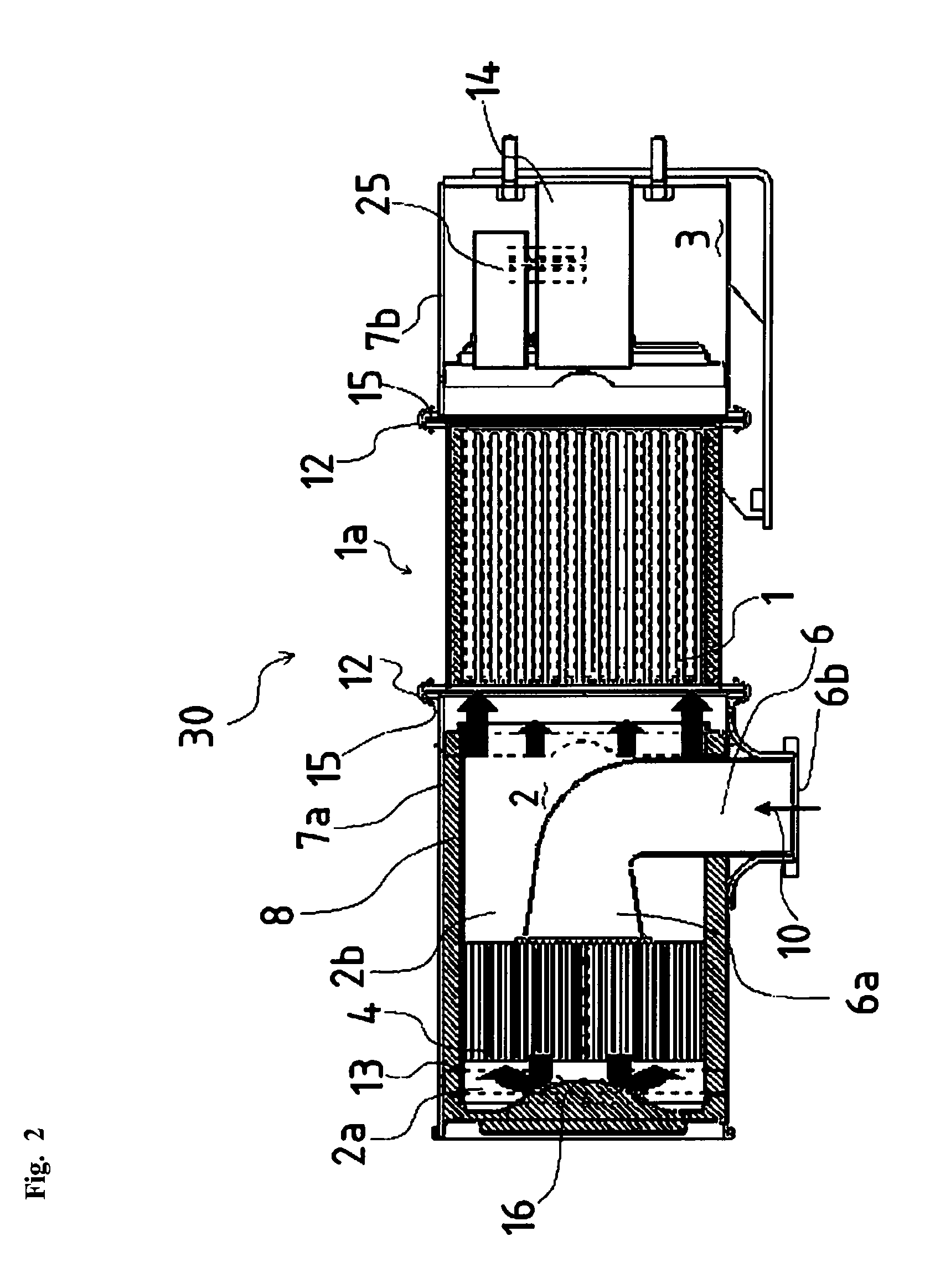 Black exhaust purification apparatus for diesel engine