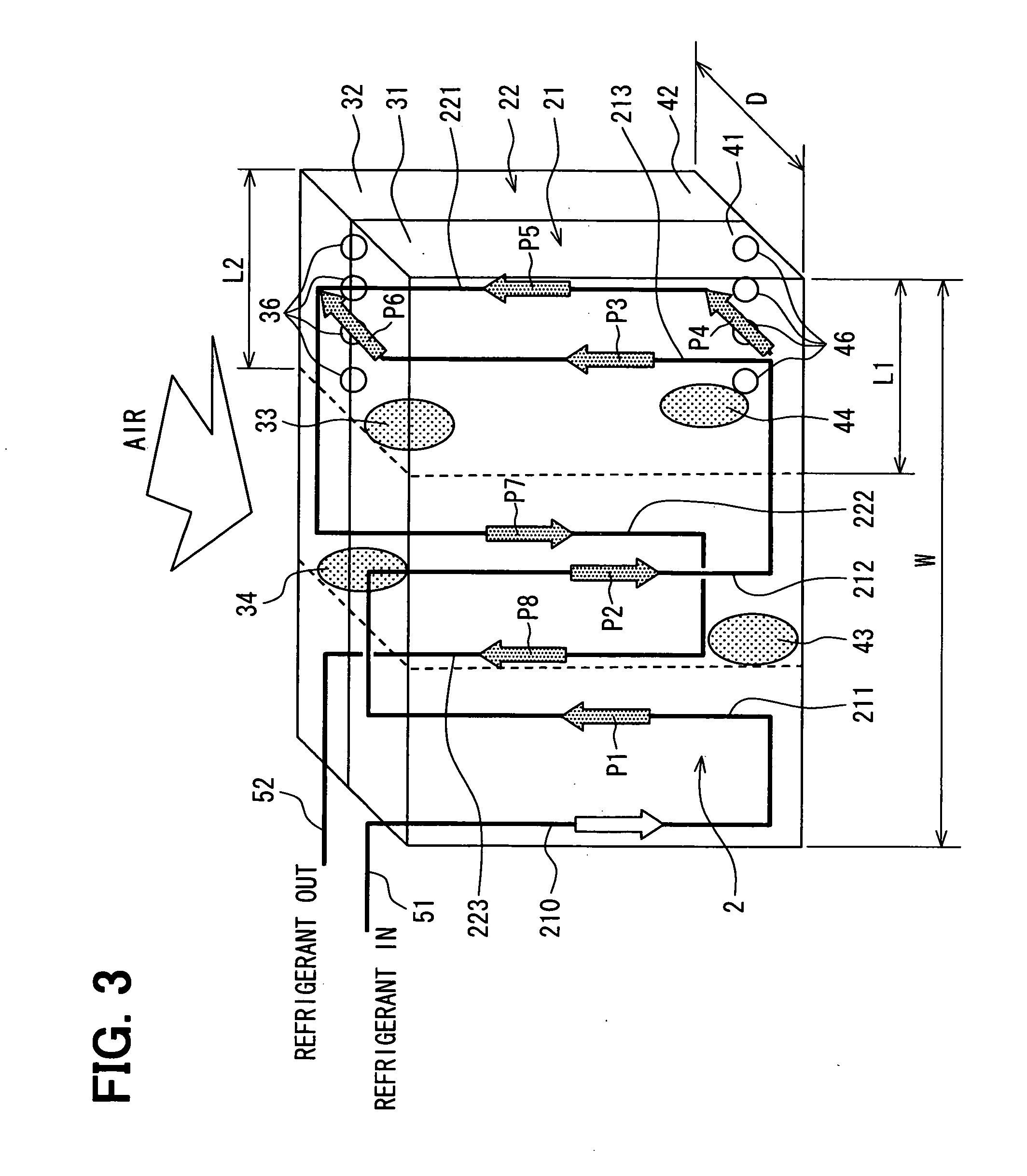 Refrigerant evaporator