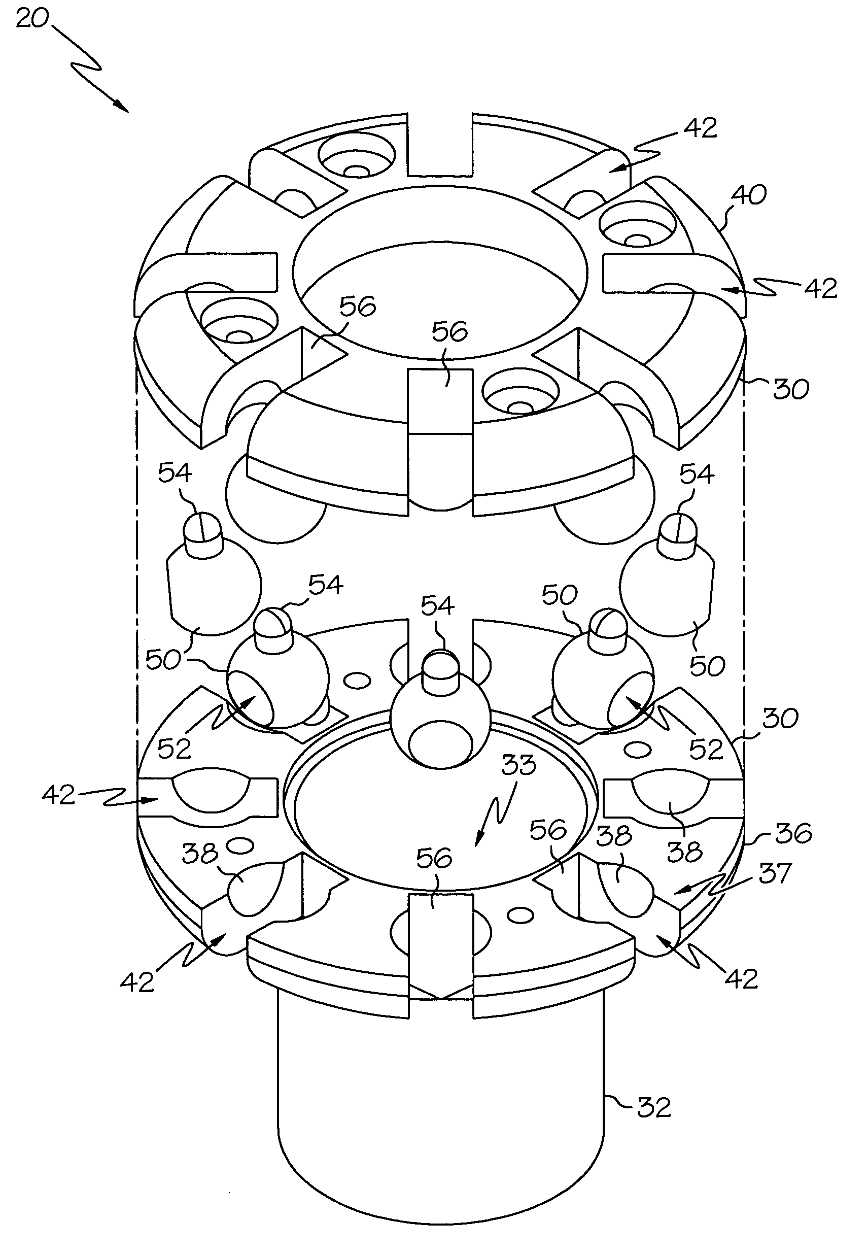 Umbrella with improved hub