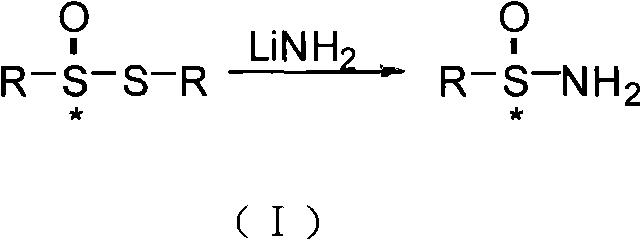 Method for synthesizing chiral sulfenamide