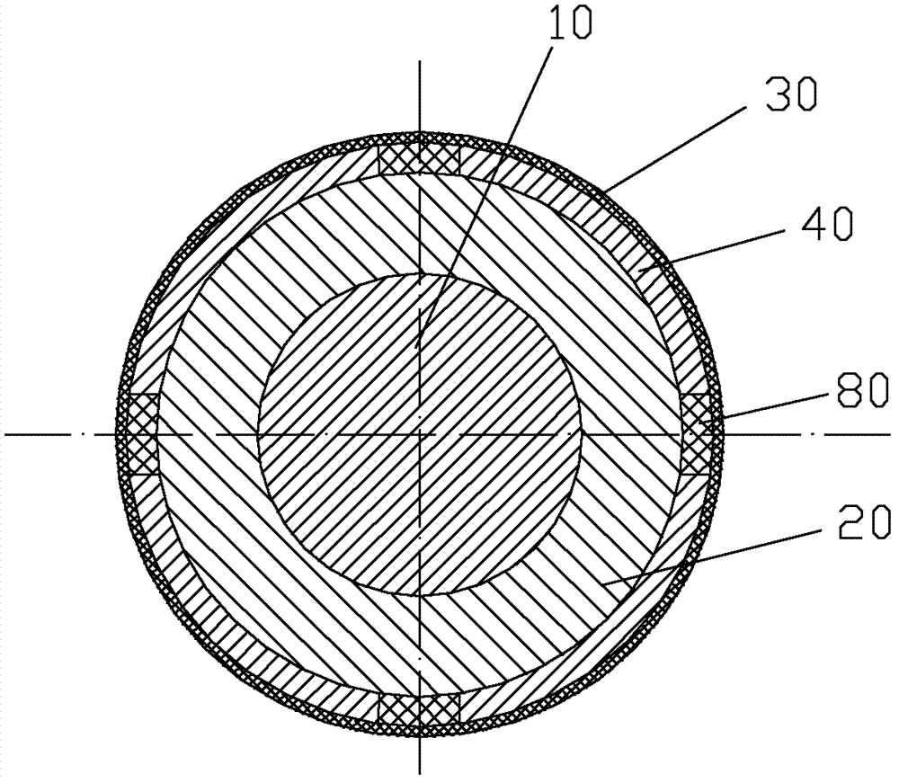 Motor permanent magnet fixing structure, motor permanent magnet fixing method and motor comprising the structure