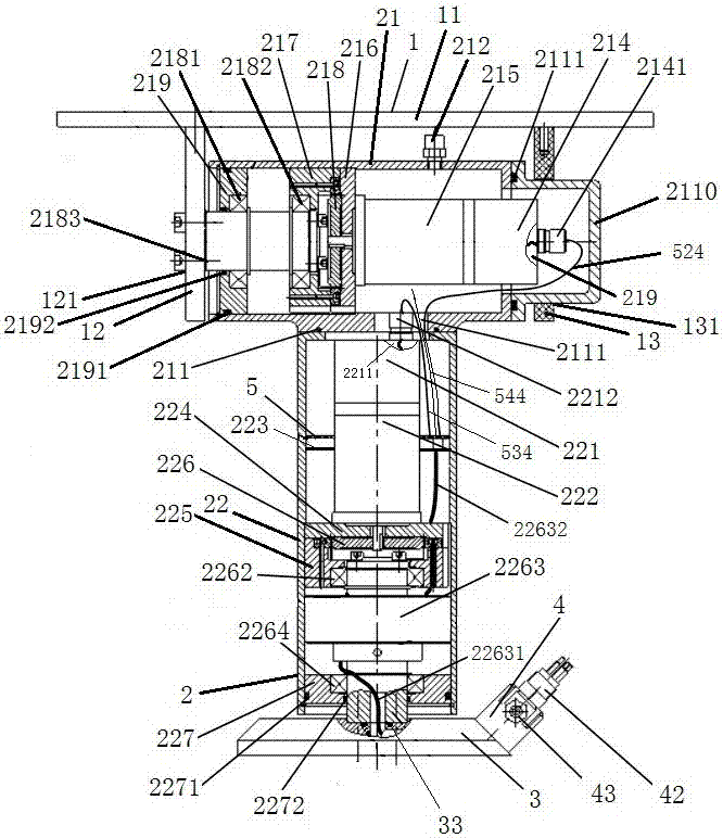 Full-sea-depth digitized electric pan-tilt