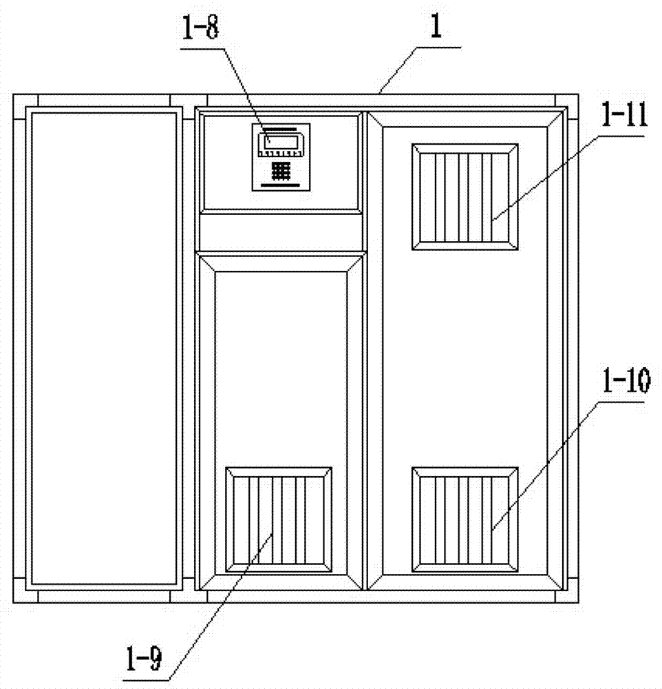 Indoor dust-free ventilation inner and outer circulation device