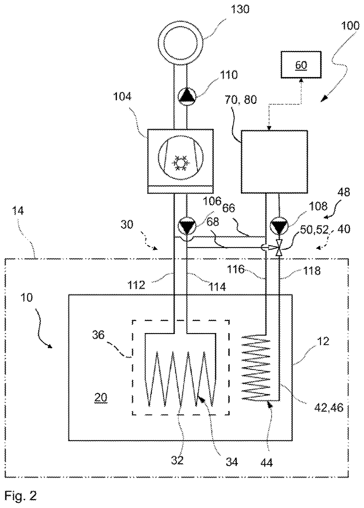 Latent heat accumulator system comprising a latent heat accumulator and method for operating a latent heat accumulator system