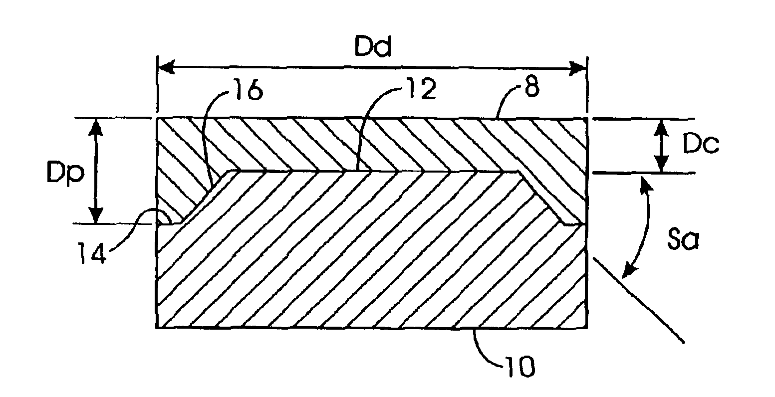 Abrasive tool inserts with diminished residual tensile stresses and their production