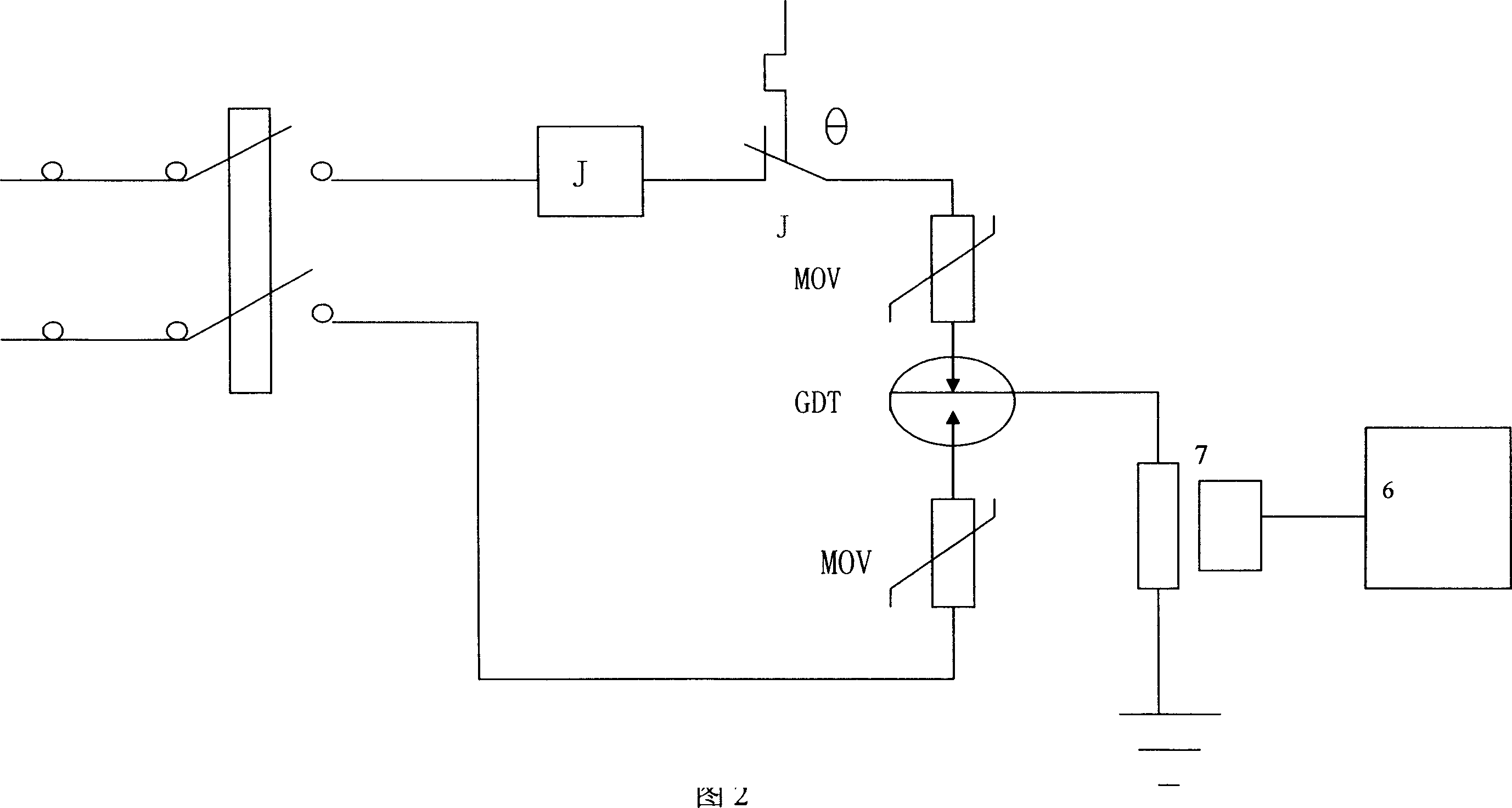 Integrated thunder protecting device for railway signal micro-electron equipment