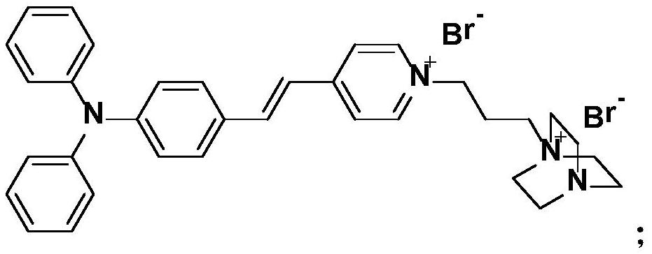 Near-infrared aggregation-induced emission membrane probe molecule, and preparation method and application thereof