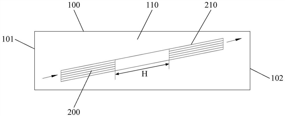 Separation device for centimillimeter particles in flue gas