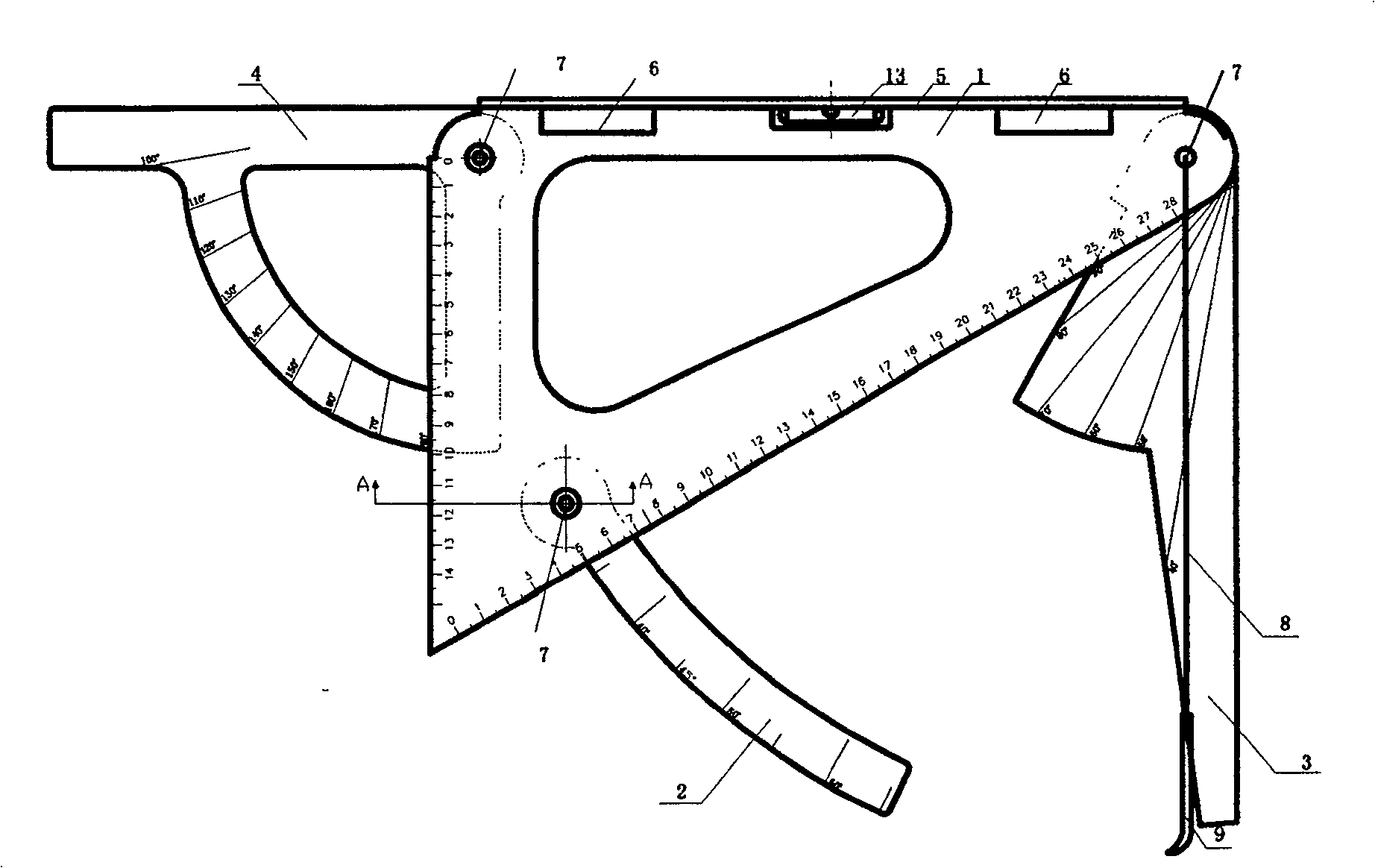 Multifunctional measuring tool