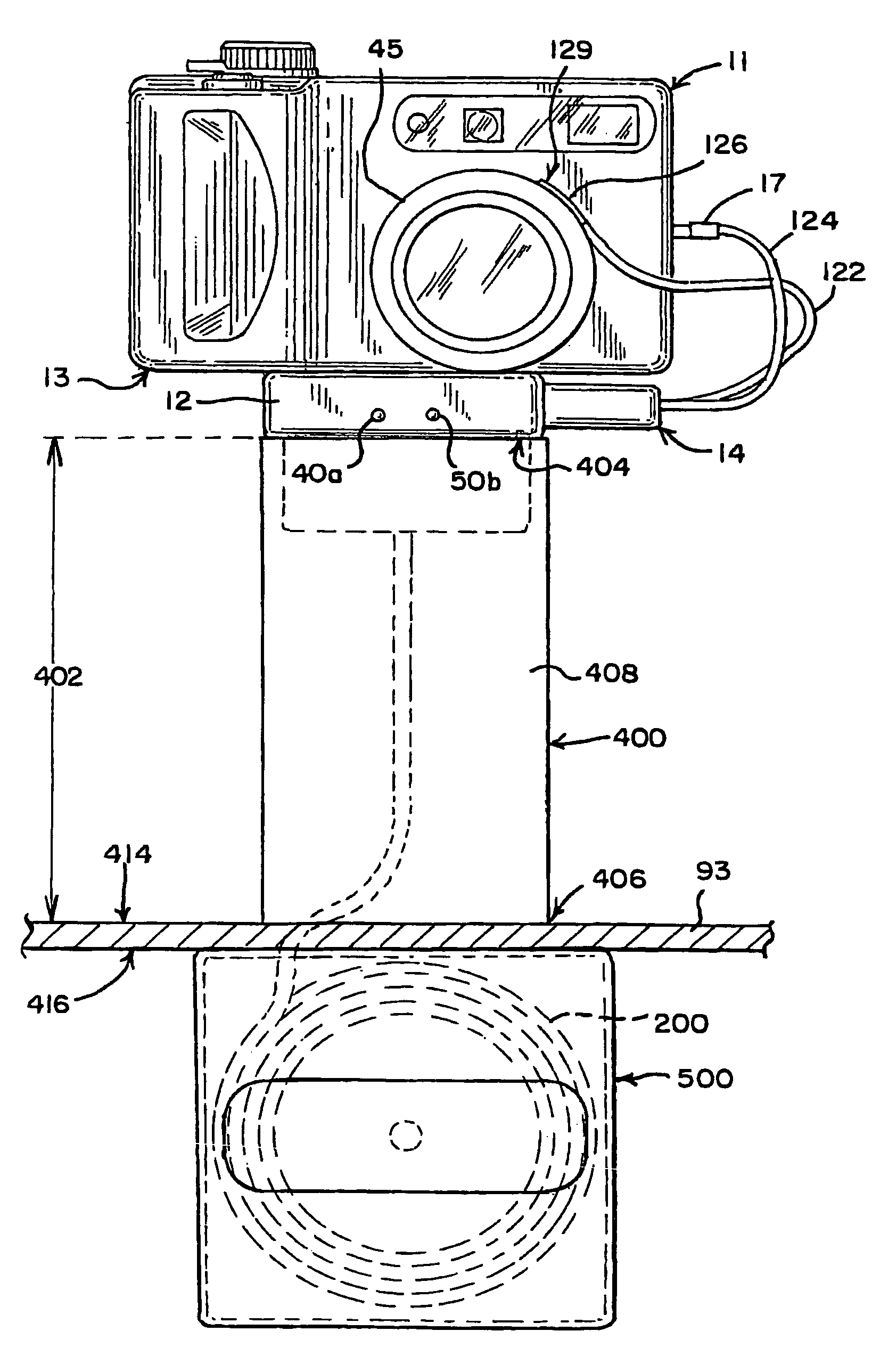 Apparatus, a system and a method for securing and/or for displaying a device on a fixture