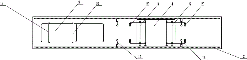 A material boat turning and receiving device