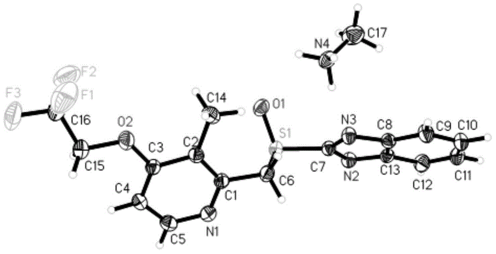 R-lansoprazole methylamine salt compound and preparation method and pharmaceutical composition thereof