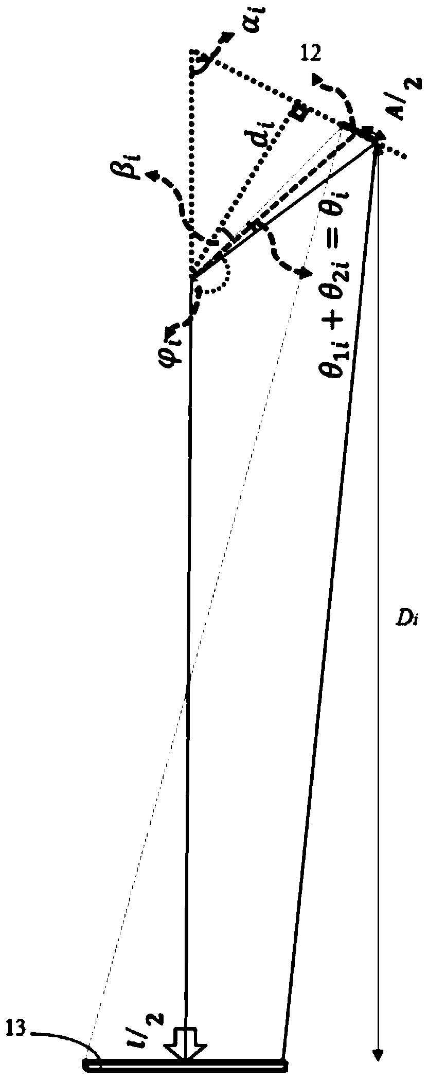 Leveling device and method for lidar emission optical path