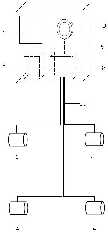 Automatic temperature measuring and calling facility for cage breeding chickens