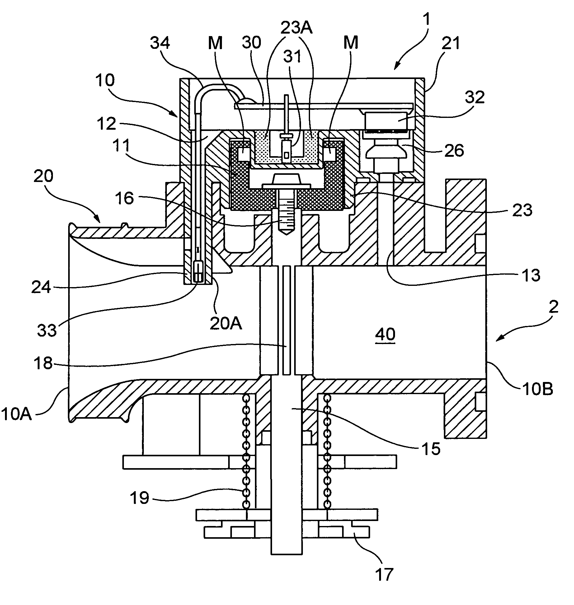 Sensor module unit and a throttle apparatus equipped with the sensor module unit