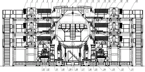 Digitalized assembly system for bodies of large planes