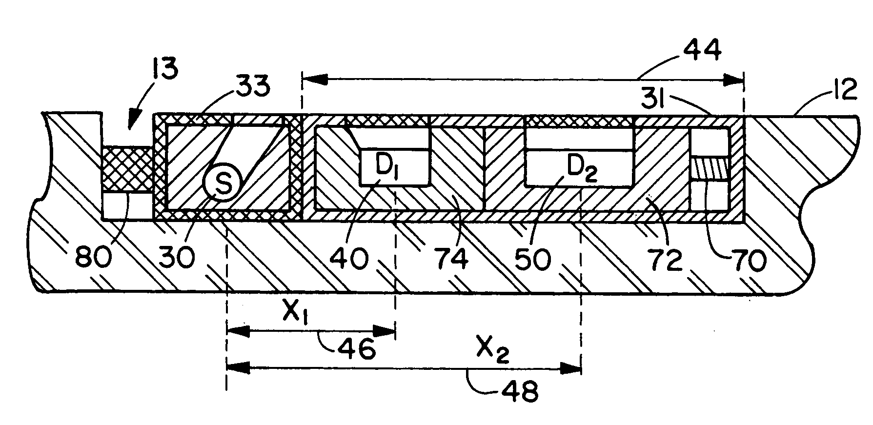 Logging tool with response invariant to changes in borehole pressure