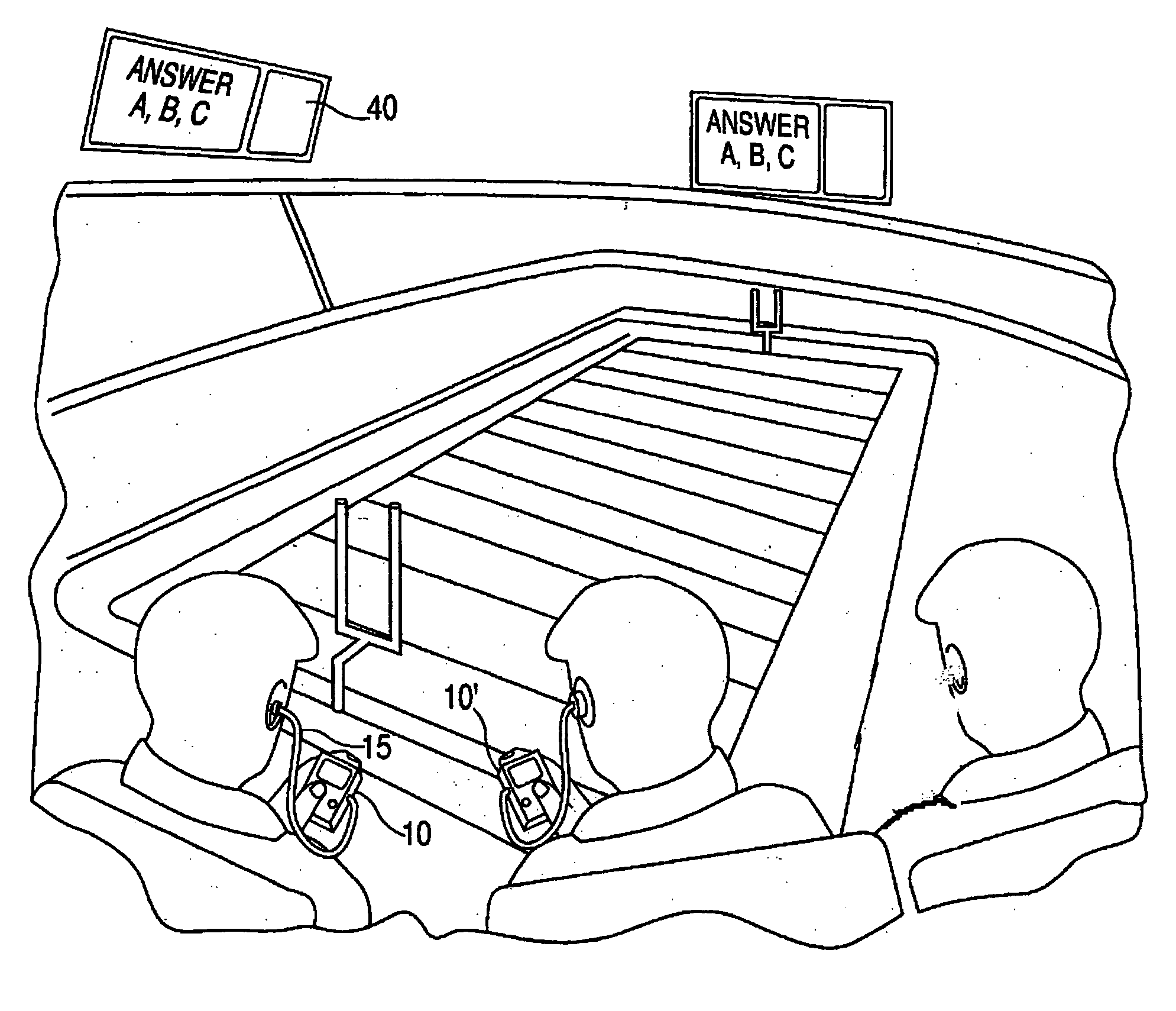 Method and apparatus for interactive audience participation at a live entertainment event