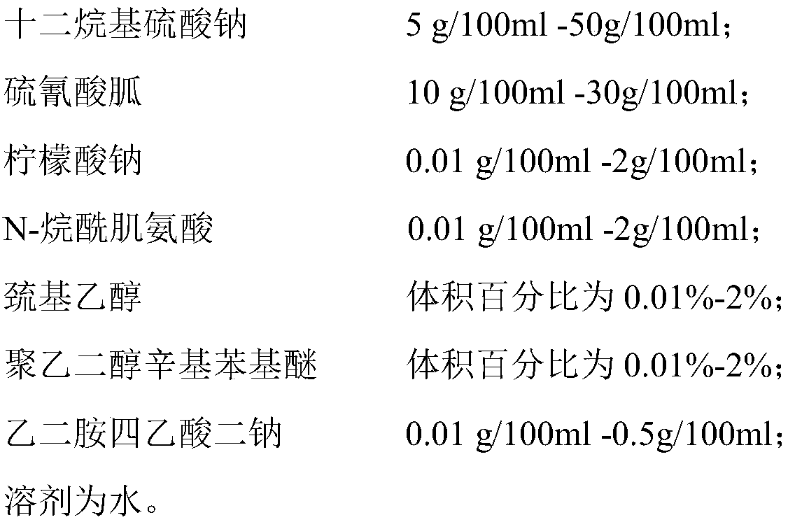 RNA purification liquid as well as preparation method and application thereof