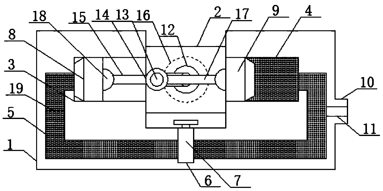 Speed control device for building tower crane rotating mechanism