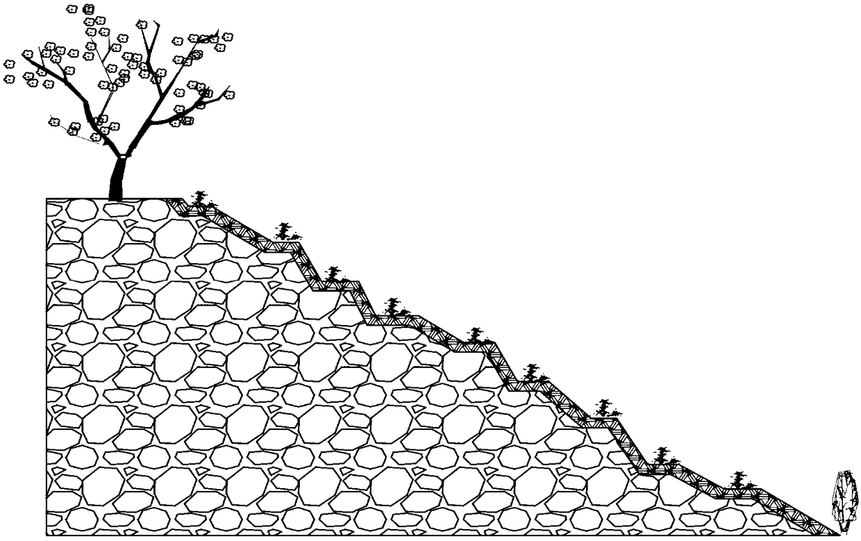 Plant-growing blanket, application thereof and slope ecological restoration method