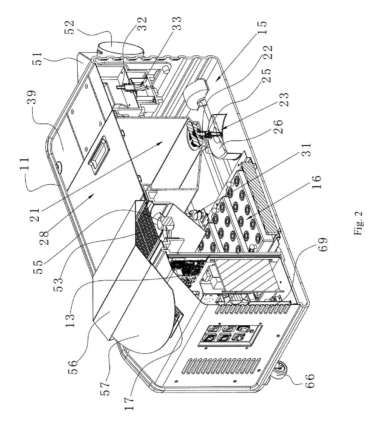 Fog machine with continuous water supply