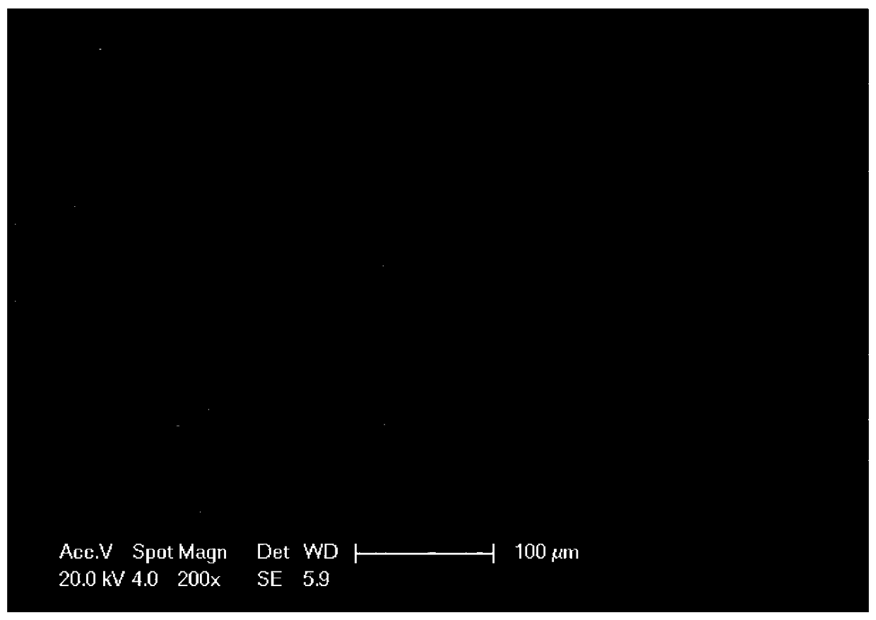 Solution method for in-situ preparation of molybdenum disulfide/graphite paper electrode