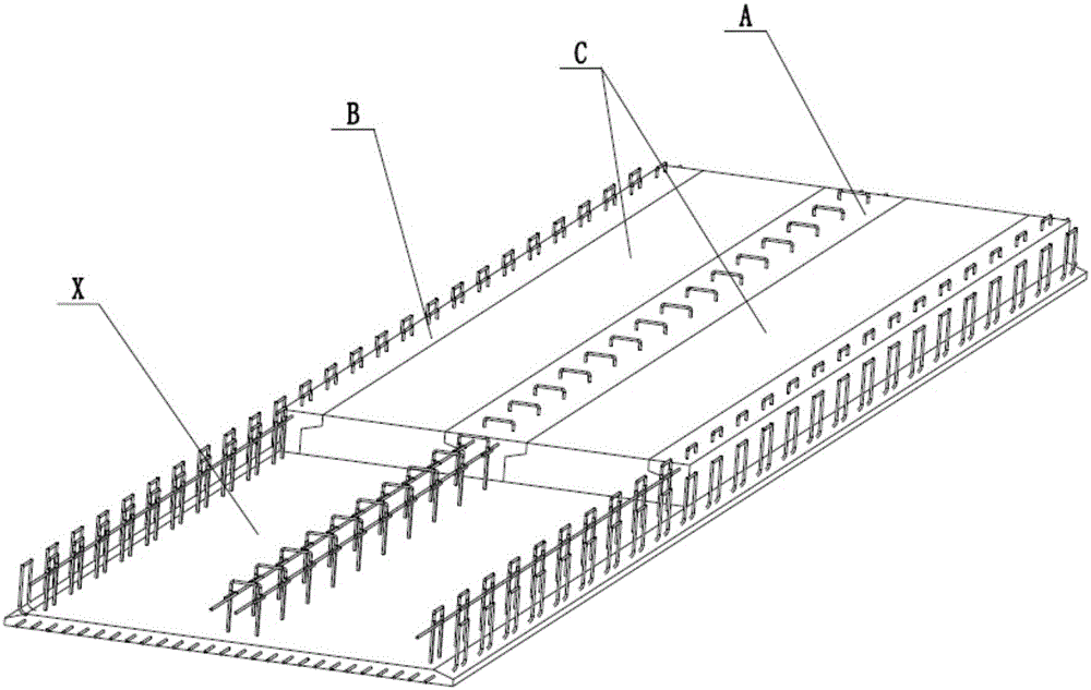 A light-duty steel-concrete prefabricated floor pouring molding machine with shaped lightweight filler