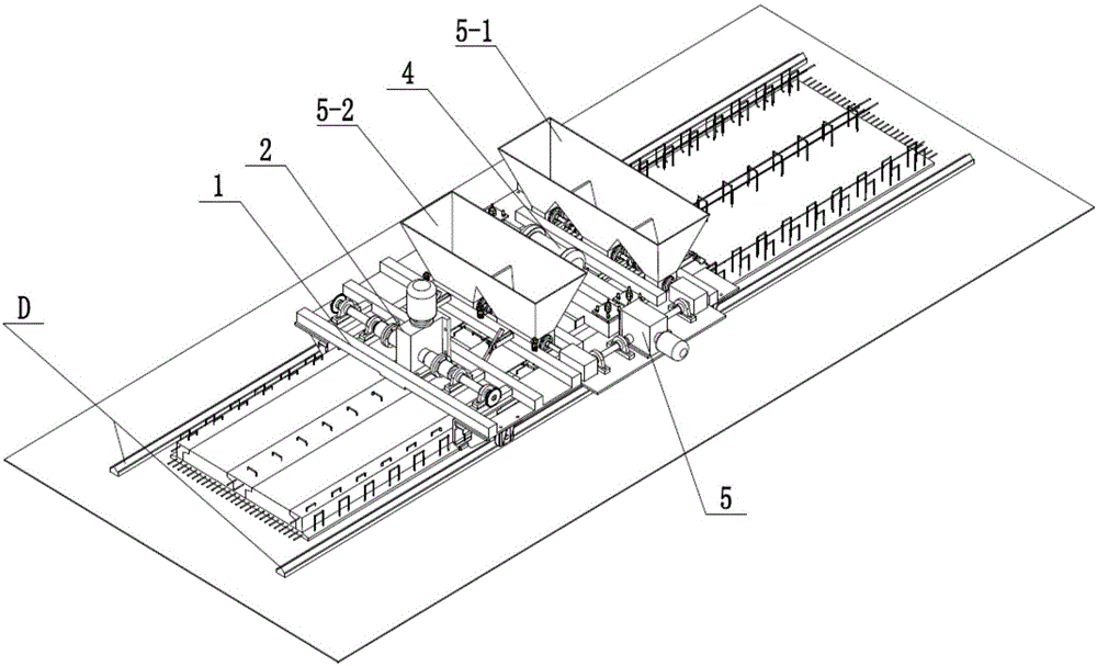 A light-duty steel-concrete prefabricated floor pouring molding machine with shaped lightweight filler