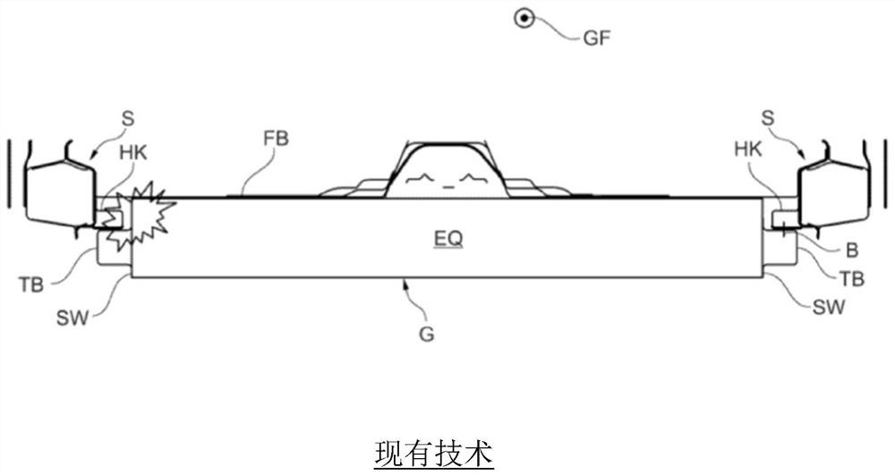 Attachment device for electrical energy source for providing traction for vehicle, preferably for electric vehicle