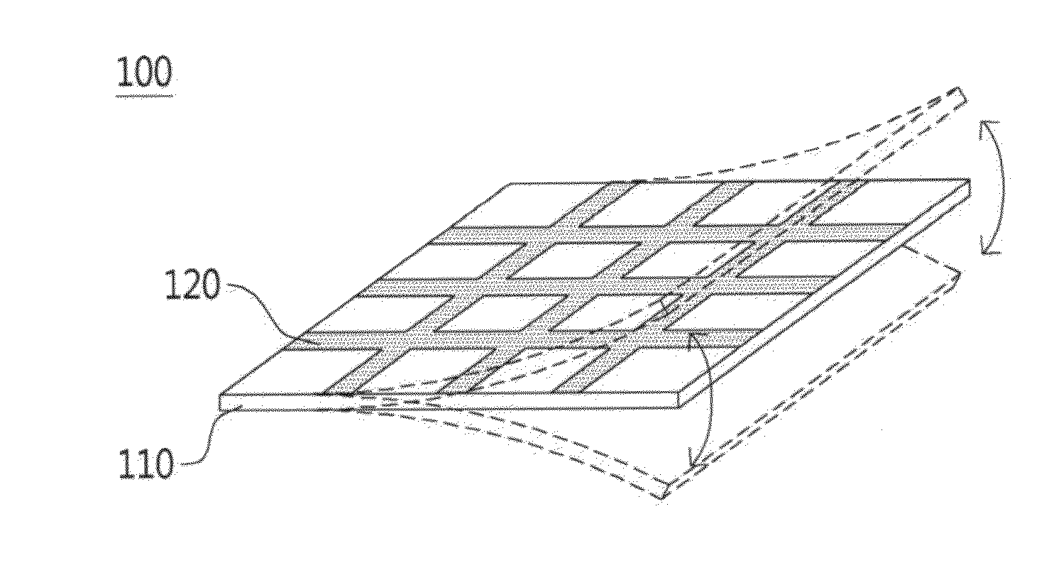 Flexible transparent electrode and method for manufacturing same