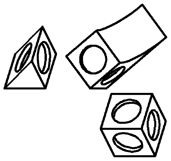 Manufacturing method of grid combined type graphic model based on magnetic principle