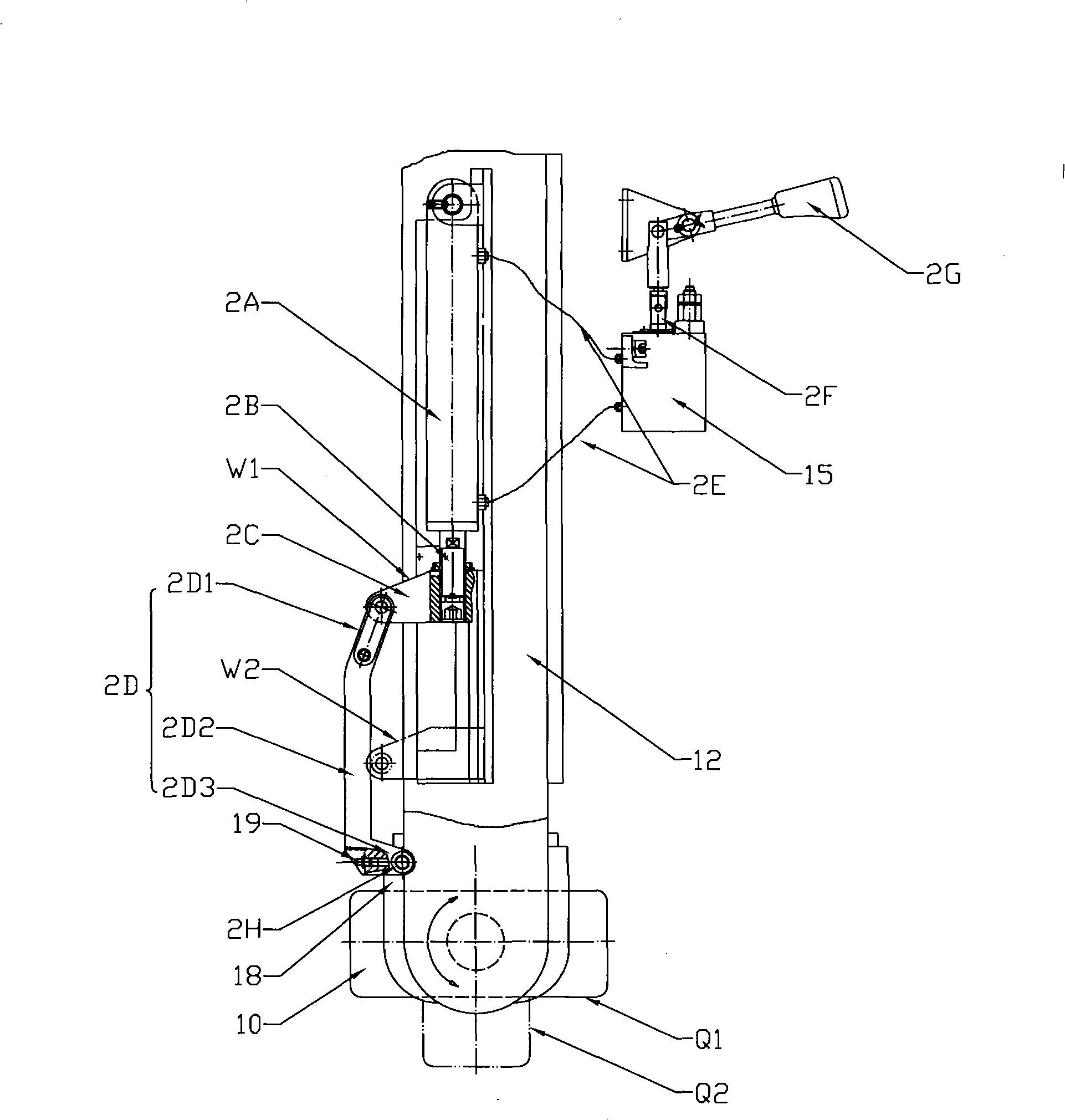 Omnidirectional running type forklift