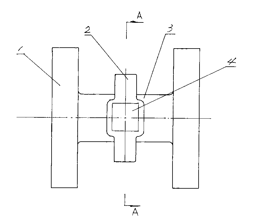 Flow meter housing casting piece