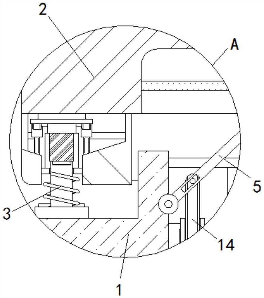 Precision instrument storage moisture-proof device based on pressing operation