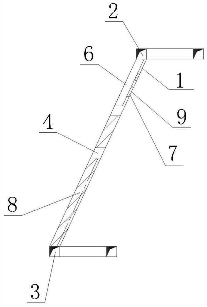 Mining method of slanting uphill combined with downward approach cemented filling