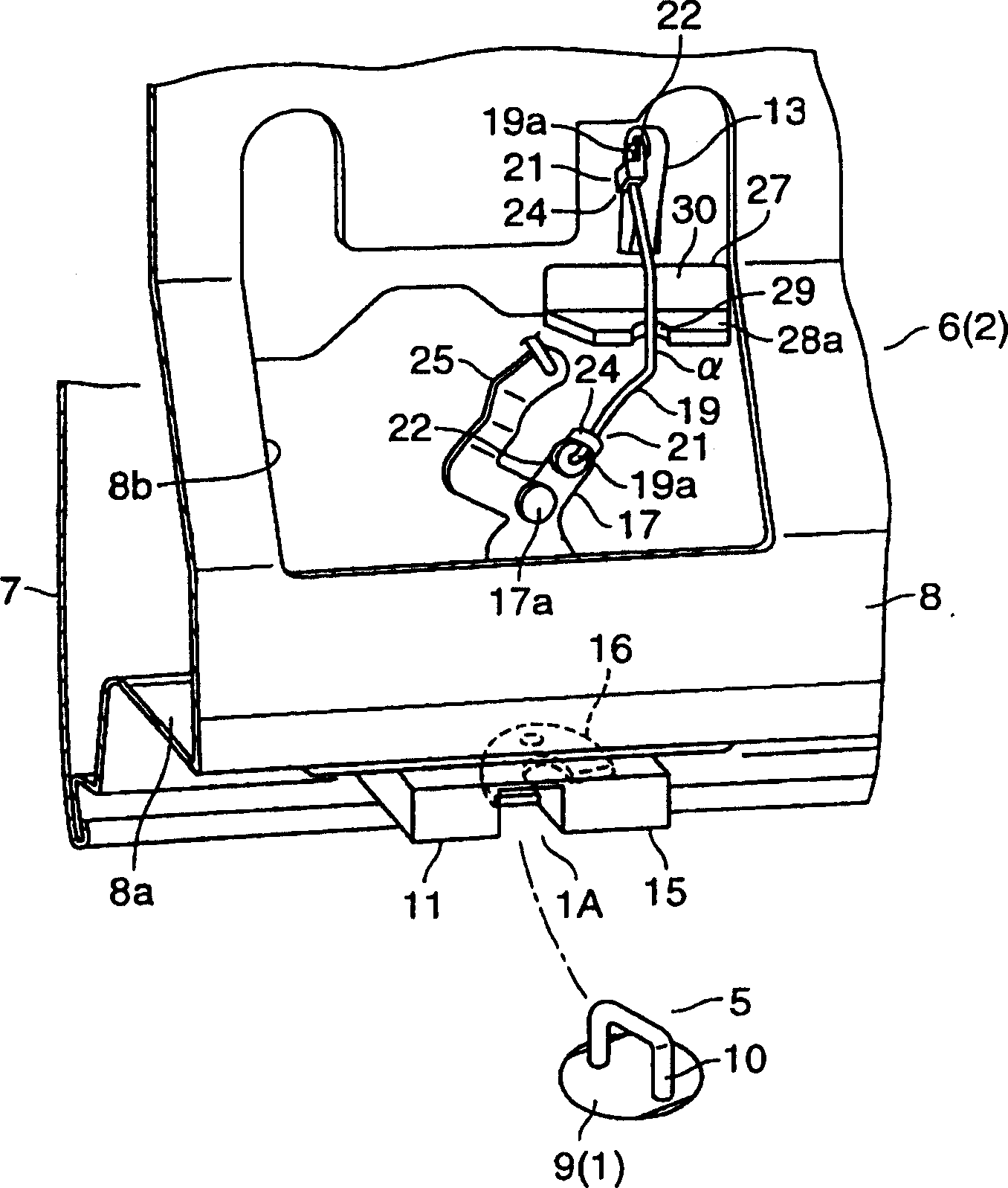 Structure for preventing car door opening