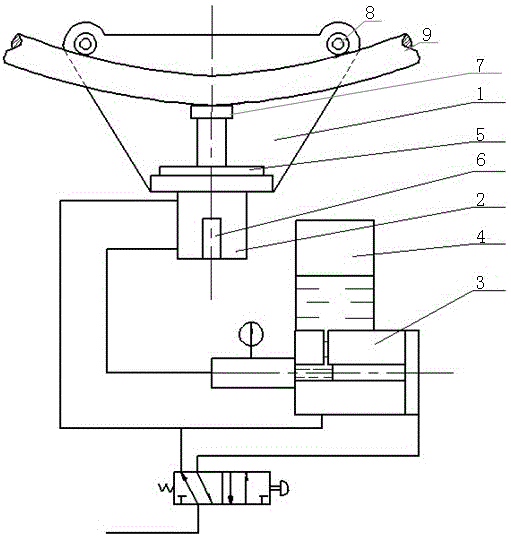 Handheld coiled round wire material head straightening machine