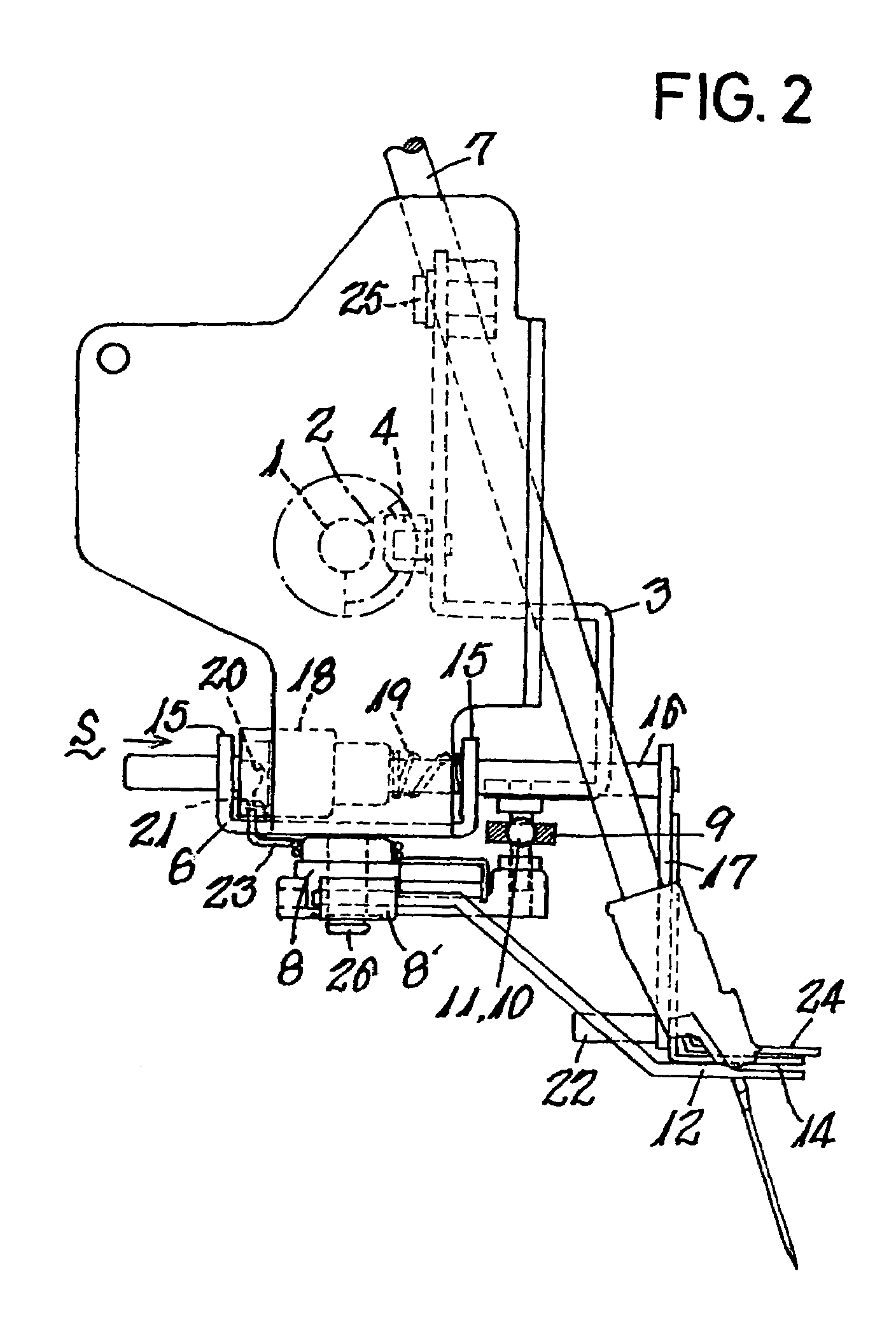 Upper decorative stitching device