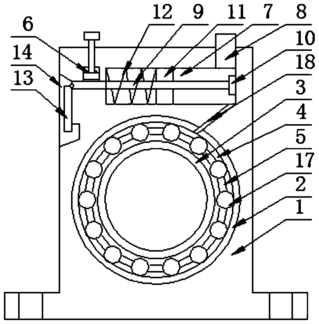 Bearing seat capable of achieving automatic lubricating oil adding