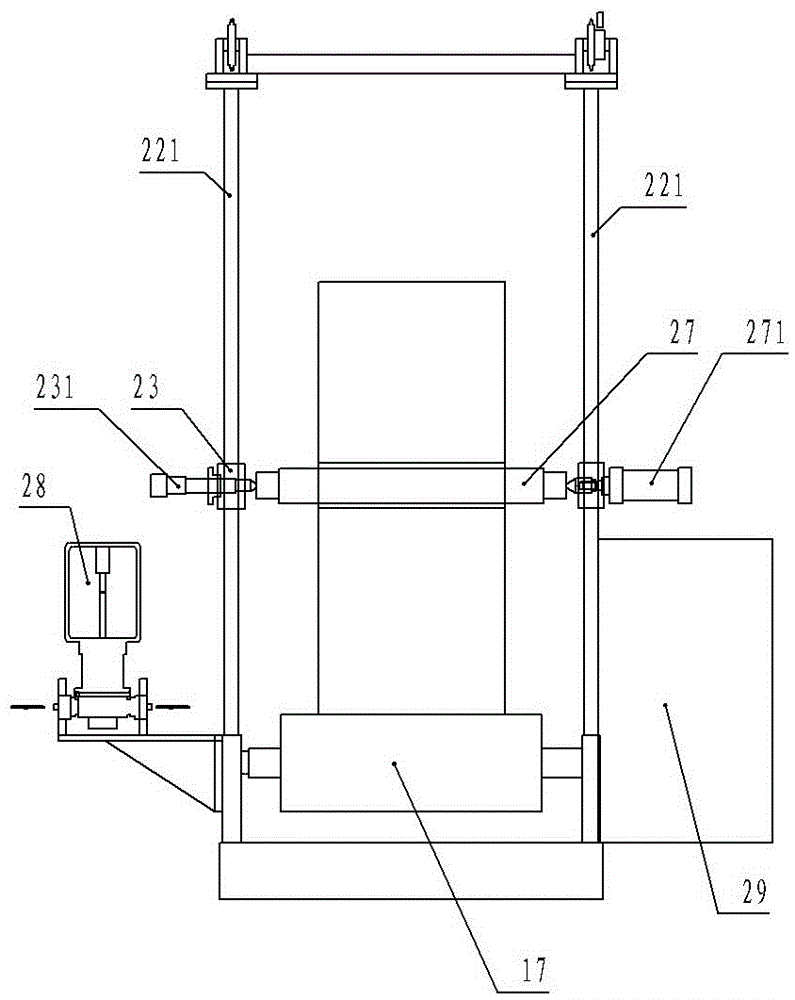 Rewinding machine with surface drive function