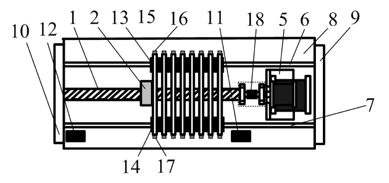 Center-of-gravity regulating device applied to underwater robotic dolphin